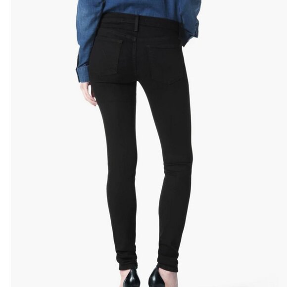 Joe's Twiggy Skinny in Regan Black Flawless Fabric Tall High Rise Jeans 28 - Picture 3 of 16
